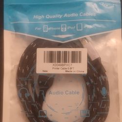 BRAND NEW PRINTER CABLE 6.6 FEET 