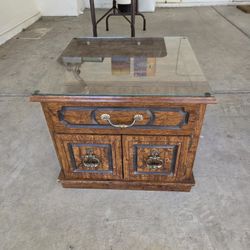 End Table With Glass