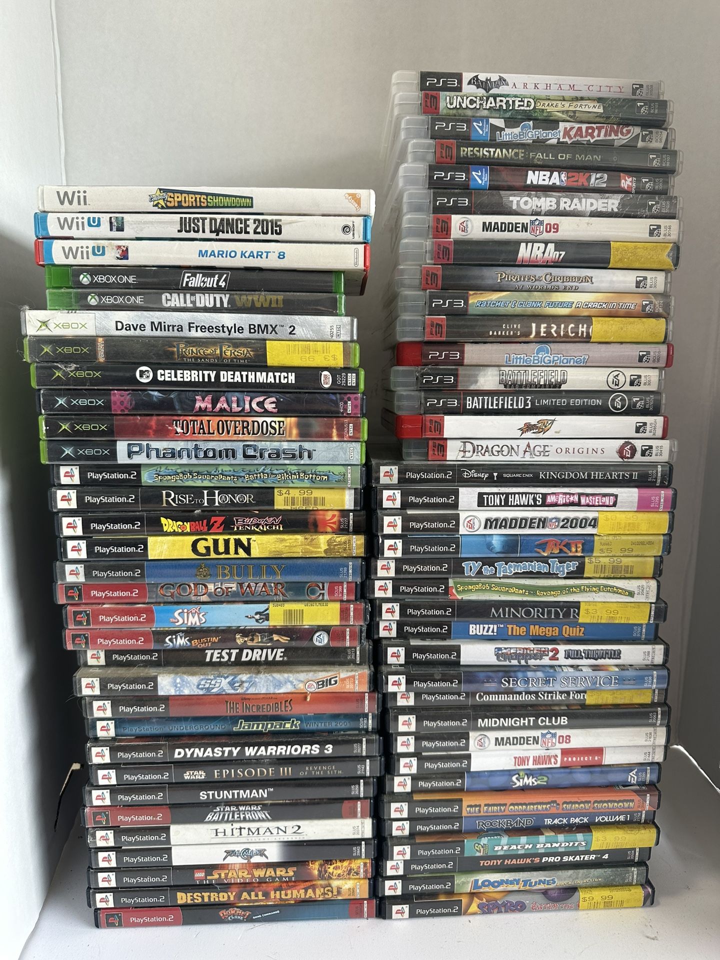 Lot Of Video Games Ps2, PS3, Xbox