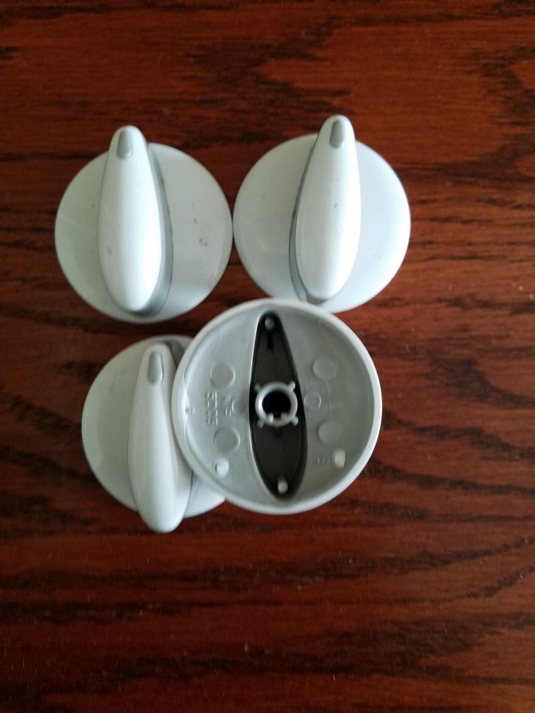 Oven Burner Knobs Maytag Whirlpool Range - White KIP 5D05