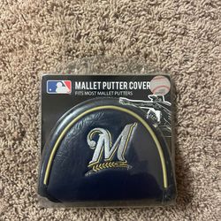 Milwaukee Brewers golf, putter cover