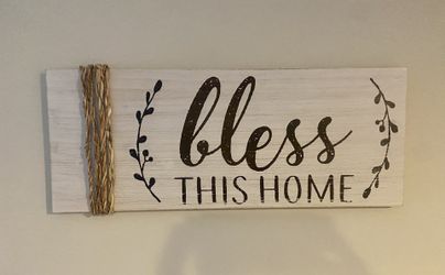 Bless This Home Sign 