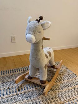 Plush Giraffe Baby Rocking Toy
