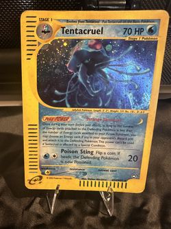 Aquapolis Tentacruel Holo Pokemon Card