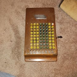 Vintage Antique Comptometer Adding Machine Felt Tarrant 1920s