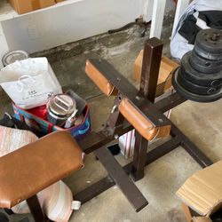 Workout calf machine