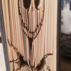 Jack Skellington Nightmare before Christmas Folded Book Art