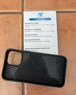 Onetop Black  magnetic wallet phone case with card holder