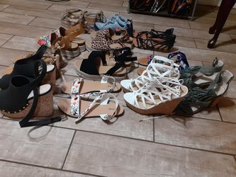 14 pair women's shoes