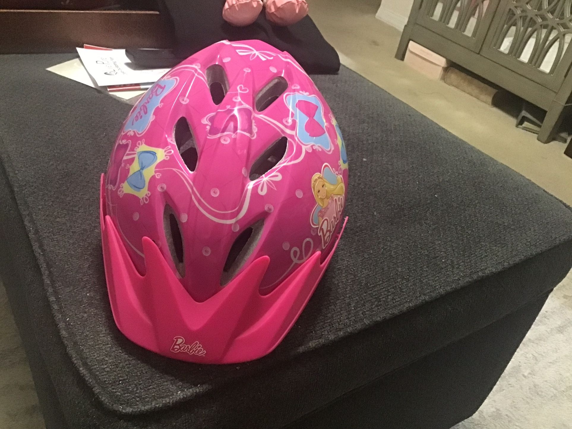 Girls Barbie Bicycle Helmet