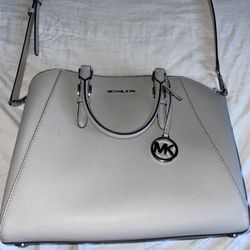 Michael Kors Charlotte Large Saffiano Leather Top-Zip Tote Bag