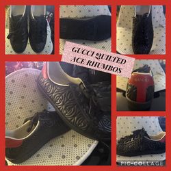 GUCCI ACE RHOMBUS TENNIS SHOES 9/42 Men’s