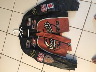 Vanson motorcycle leather size 48