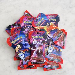 Sealed Pokemon Destined Rivals Booster Packs Sleeves New Sealed Authentic Trading Cards Scarlet & Violet Expansion TCG
