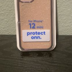 NEW! Protect Onn rose gold glitter iphone case for 12 mini