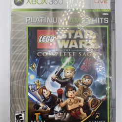 LEGO Star Wars The Complete Saga Xbox 360 Platinum Family Hits CIB Works Tested