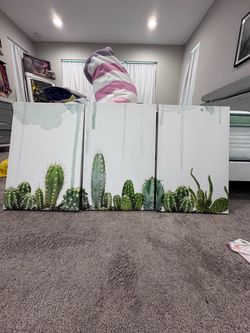 Cactus wall art