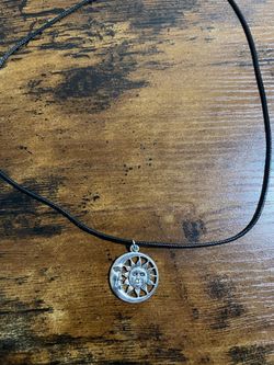 Whimsical sun moon necklace
