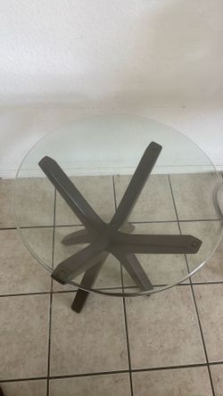 Glass End Table