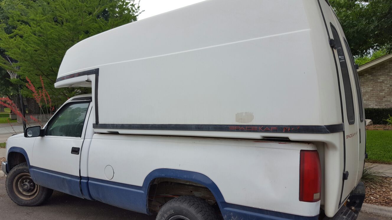 Work truck Space Kap Plus. 8 ft cap w/truck 1000 (410 & Culebra) for