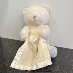Baby Gund Peek-A-Boo Teddy Bear Plays Hide &amp; Seek My First Bear Plush 14” Ivory 