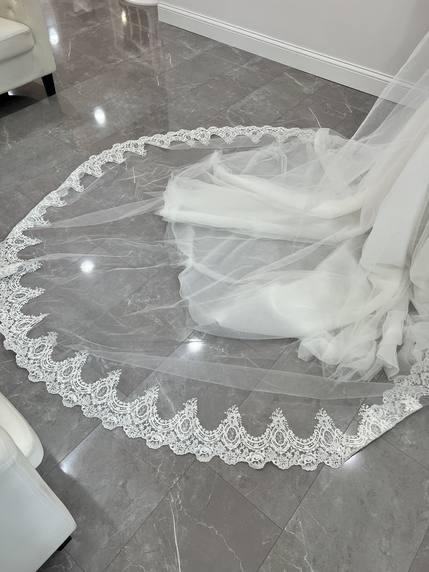 Wedding Veil Cathedral length! (New, unused!)