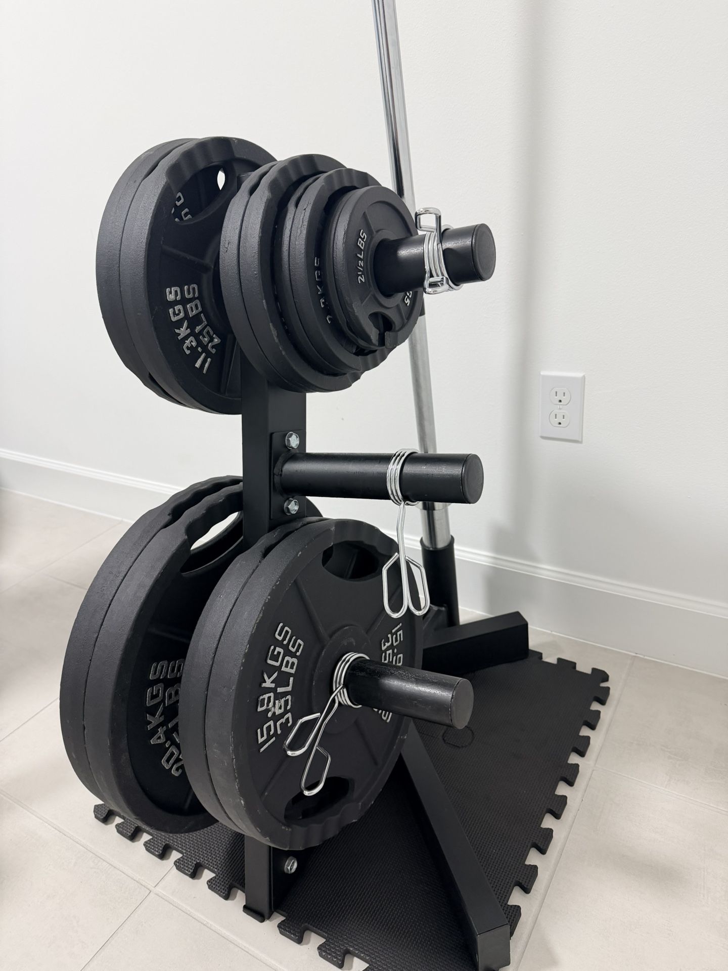 Olympic Weight set with Barbell