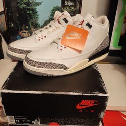 Nike Air Jordan 3 Cement Reimagined sz: 11