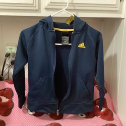 Navy Blue Adidas Hoodie Size Small 8 Kids 