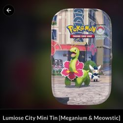 Pokemon Lumiose City Mini Tin [Meganium & Meowstic]