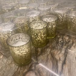Gold Mercury Votive Candles - 46
