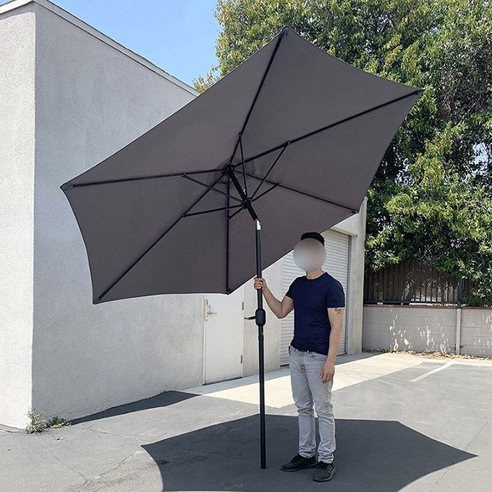 (NEW) $40 Outdoor 10ft Patio Umbrella with Tilt and Crank, Garden Market (Base not included) 