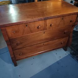 42 Long  X 23 Deep X 32 High Antique Dresser