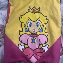 Peach Draw String Bag And Shoes