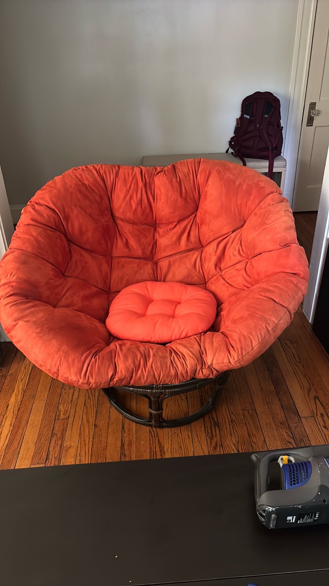 Papasan chair frame and cushion
