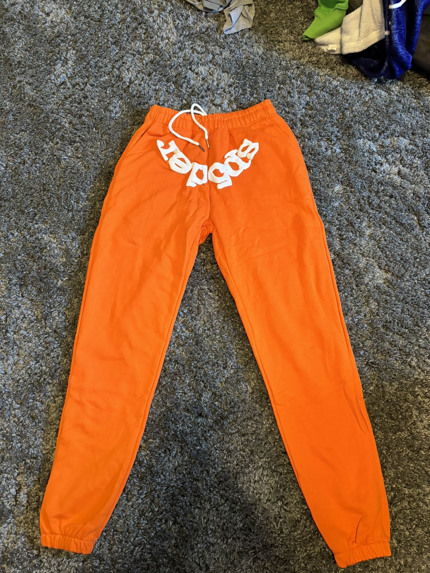 Sp5der Legacy Sweatpants Orange Size Medium