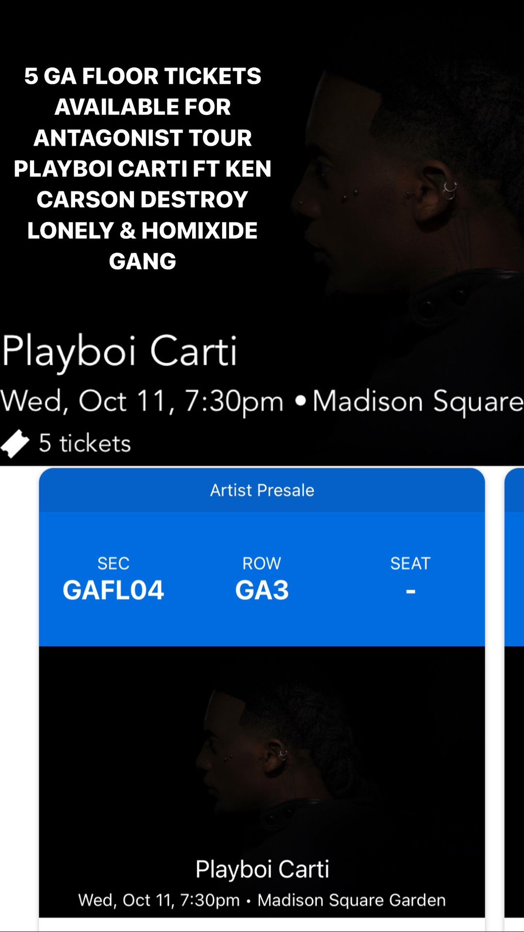 playboi carti antagonist tour tickets