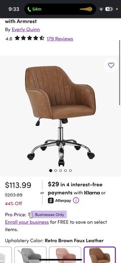 Everly Quinn Faux Leather Office Chair