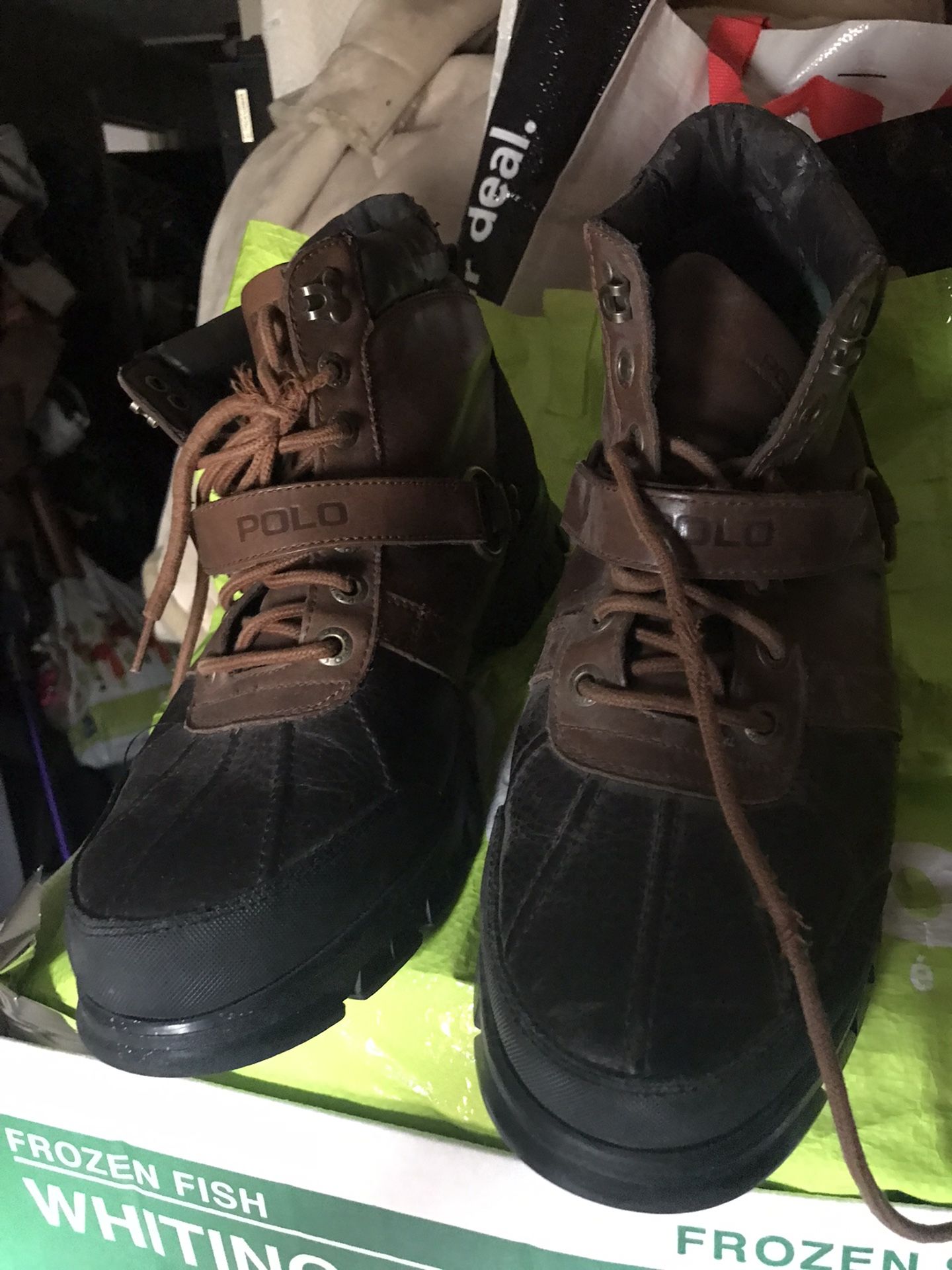 Nice Heavy Duty Polo Work Boots Size 9 1/2 Only $40 Firm