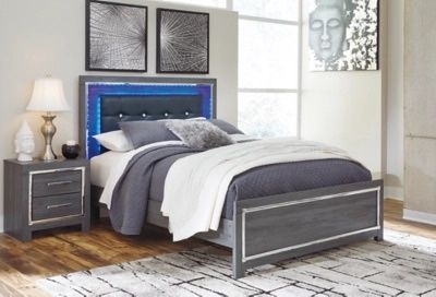 Queen Storage Bed With Mattress And Nightstand