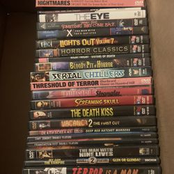 Horror DVDs.. Y played $4 Each