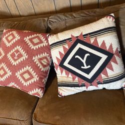 2 Yellowstone sofa throw pillows