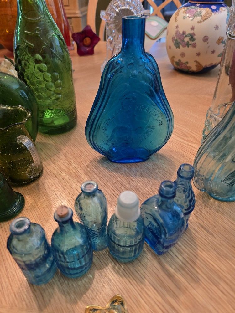 Light Blue Glass Antique Items