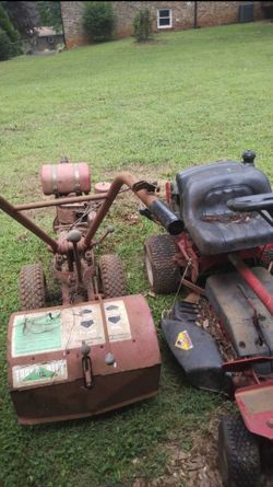 Troy built tiller, And snapper mower for sale