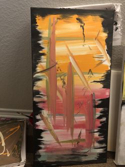 Joy in the chaos 16 x32 canvas
