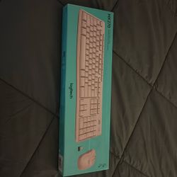 Pink Wireless Combo Keyboard 
