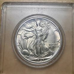 1943 S Walking Liberty Half Dollar DDO