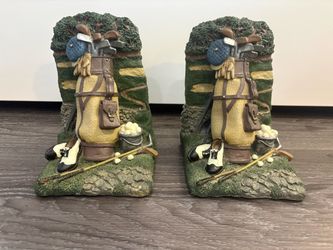 Vintage Golf Bookends