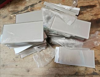 62 tiles 17 pcs 1x6 - 45 pcs  6½x3¼  new