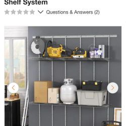 ClosetMaid ShelfTrack Heavy-Duty Storage System - Like New